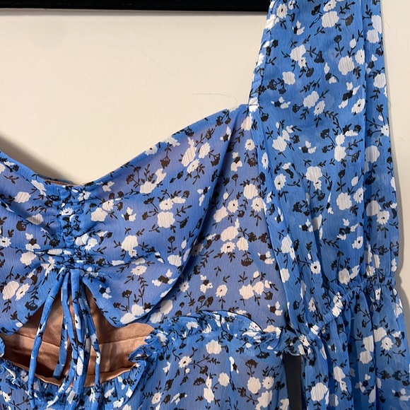 Majorelle Ailish Blue Floral Mini Dress - Picture 6 of 10